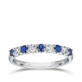 Sapphire & Diamond Ring in 18ct White Gold - Wallace Bishop