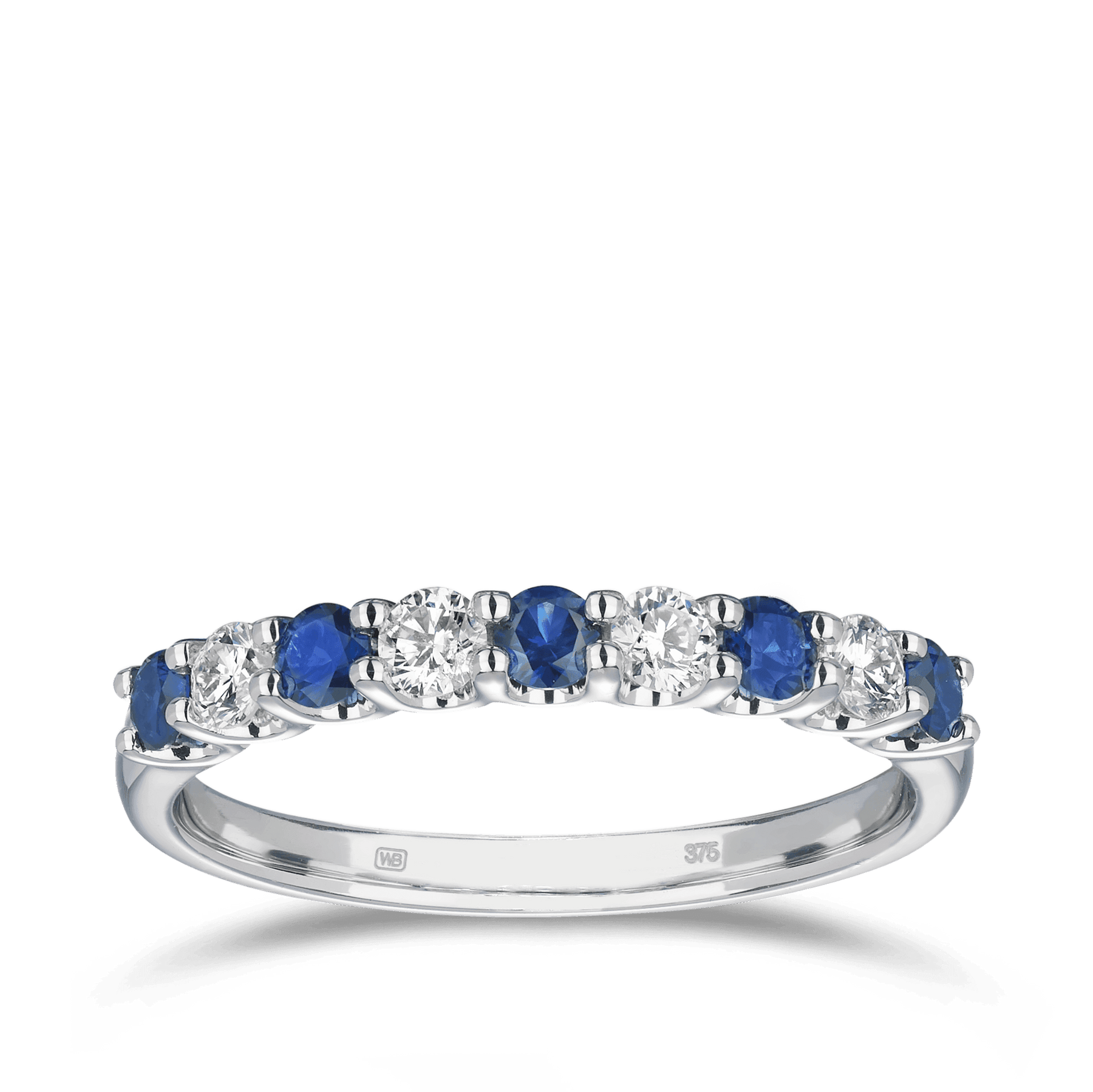 Sapphire & Diamond Ring in 18ct White Gold - Wallace Bishop