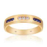 Sapphire & Diamond Ring in 9ct Yellow Gold - Wallace Bishop