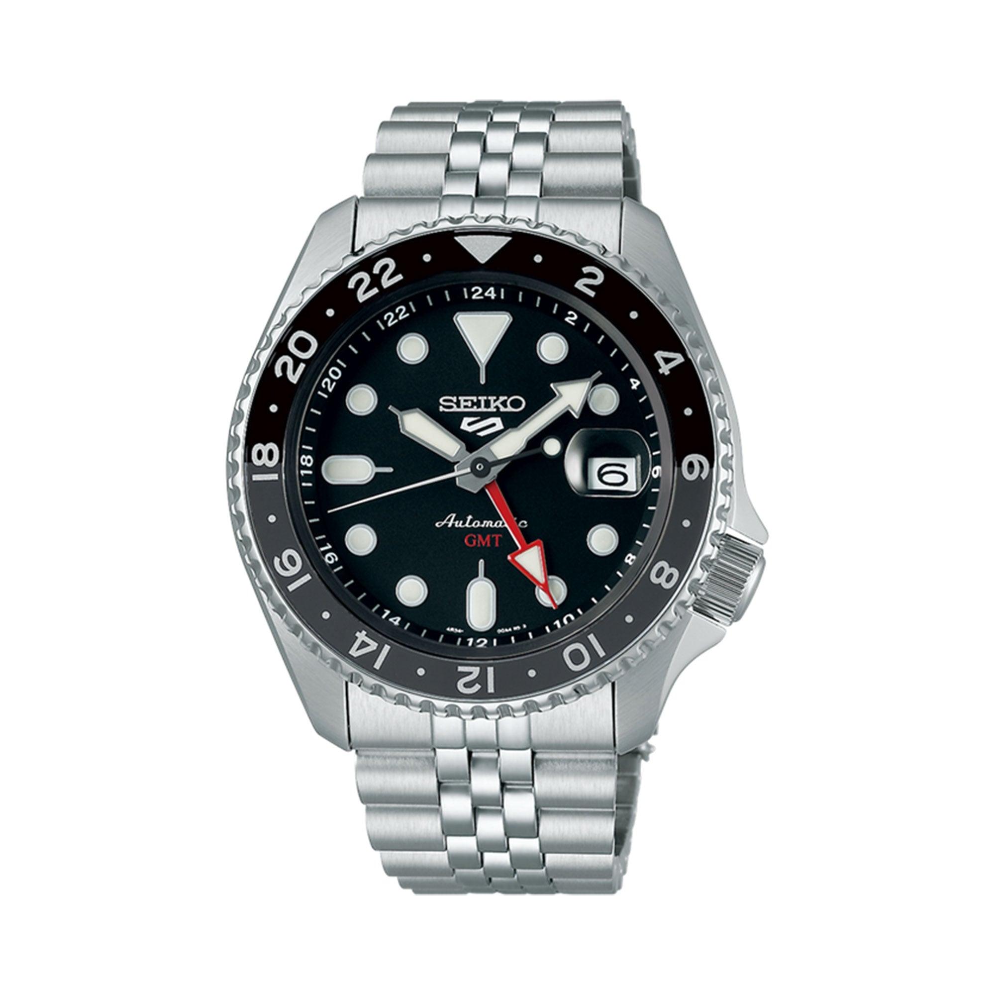 Seiko 5 Sports GMT Men's 42.50mm Stainless Steel Automatic Watch SSK001K - Wallace Bishop