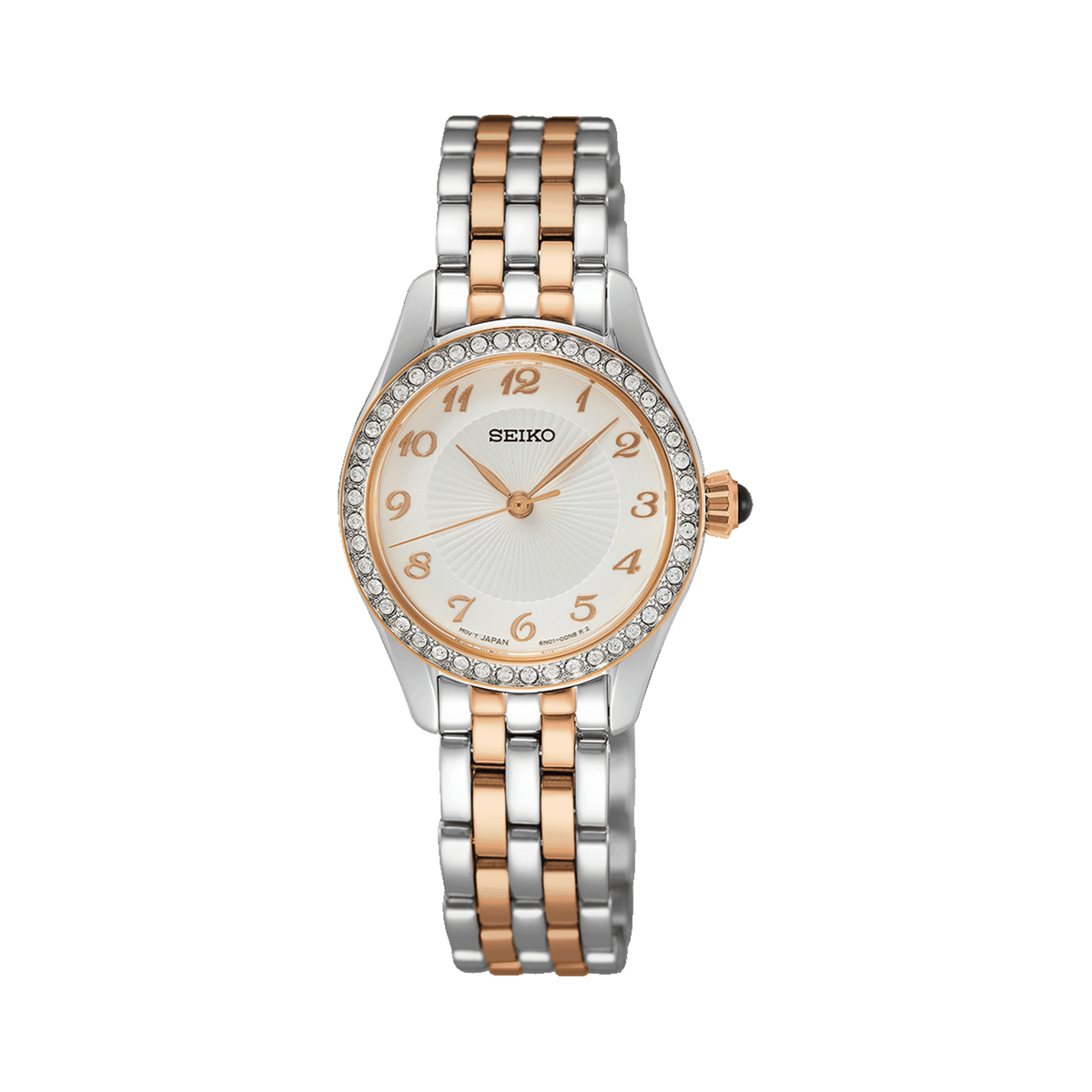 Seiko Caprice Women s 26mm Stainless Steel Rose IP Quartz