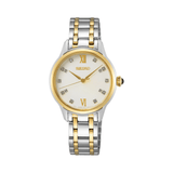 Seiko Caprice Women's 29.5mm Stainless Steel & Yellow IP Quartz Watch SRZ540P - Wallace Bishop