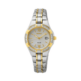 Seiko Conceptual & Regular Women's Two-Tone Solar Watch SUT426P - Wallace Bishop