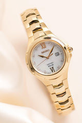 Seiko Coutura Women's 29mm Gold PVD Solar Watch SUT310P - Wallace Bishop