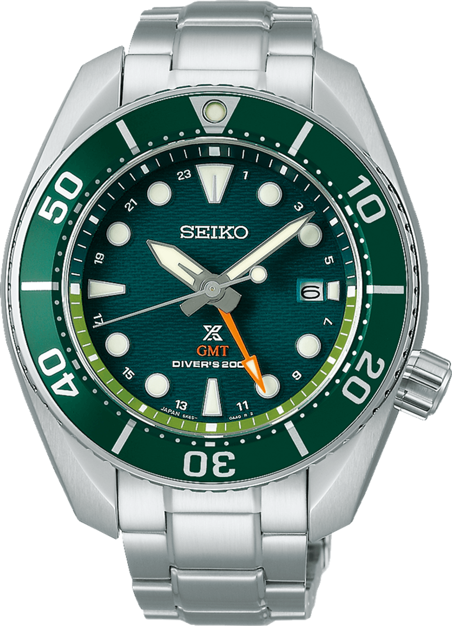 Seiko Prospex 45mm Men's Solar GMT Watch SFK003 - Wallace Bishop