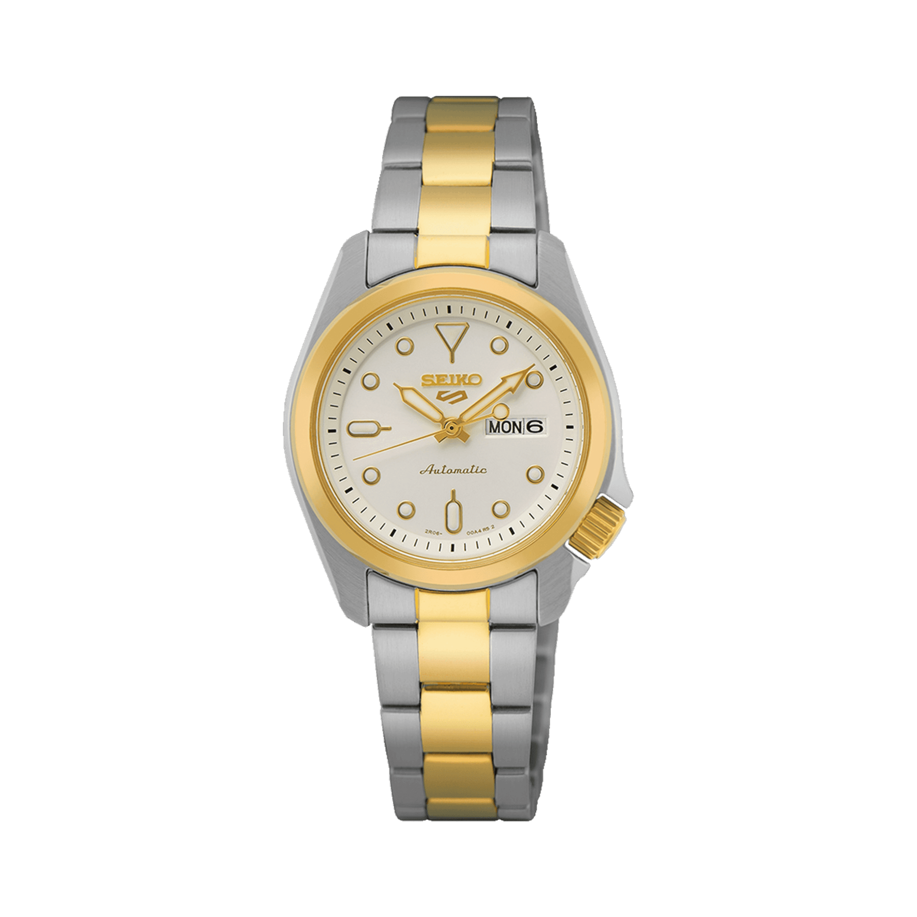 Seiko Seiko 5 Women's 28mm Stainless Steel & Yellow Gold Plated Two-Tone Automatic Watch SRE004K - Wallace Bishop