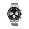 Seiko Conceptual Quartz Chronograph Men's 38.7mm Black Dial Watch SSB479P