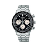 Seiko Conceptual Quartz Chronograph Men's 38.7mm Black Dial Watch SSB479P