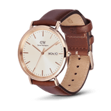 Daniel Wellington Classic Day Display St Mawes Rose Gold Champagne Watch