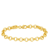 Solid Belcher Link Bracelet in 9ct Yellow Gold - Wallace Bishop