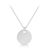 Solid Circle Pendant in Sterling Silver - Wallace Bishop