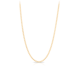 Solid Diamond Cut Long Curb Link 45cm Chain in 9ct Yellow Gold - Wallace Bishop