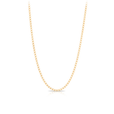 Solid Diamond Cut Long Curb Link 45cm Chain in 9ct Yellow Gold - Wallace Bishop