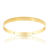 Solid Flat Round Bangle in 9ct Yellow Gold - Wallace Bishop