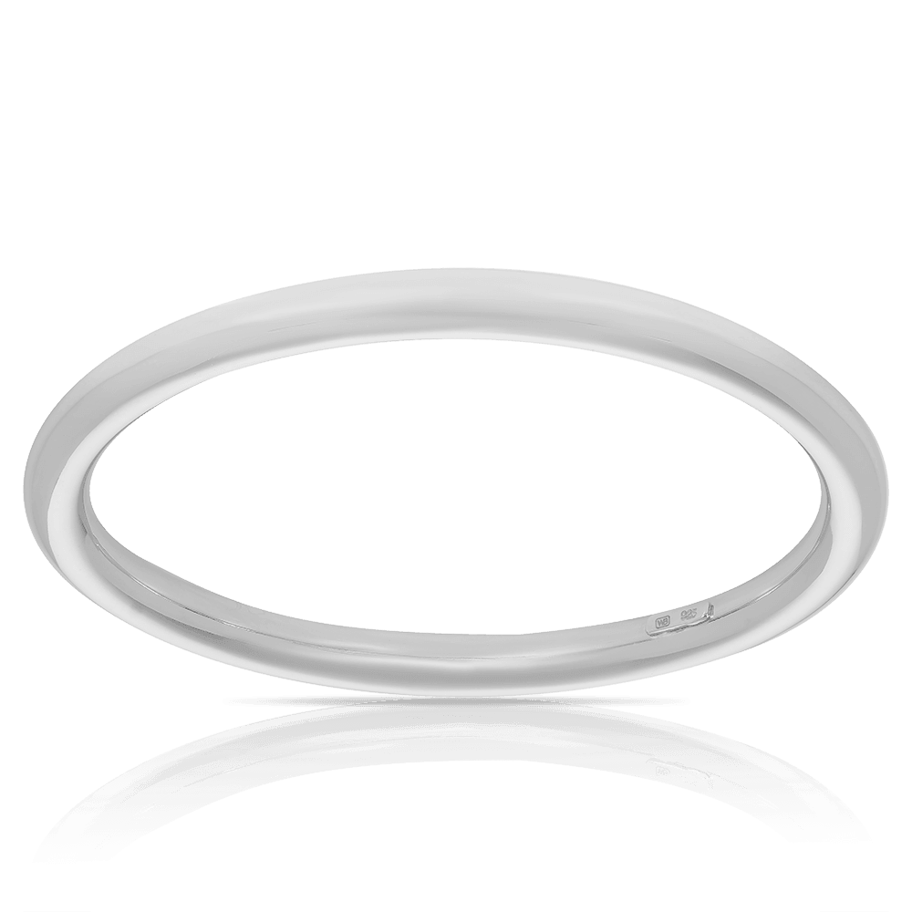 Solid Golf Bangle in Sterling Silver - Wallace Bishop