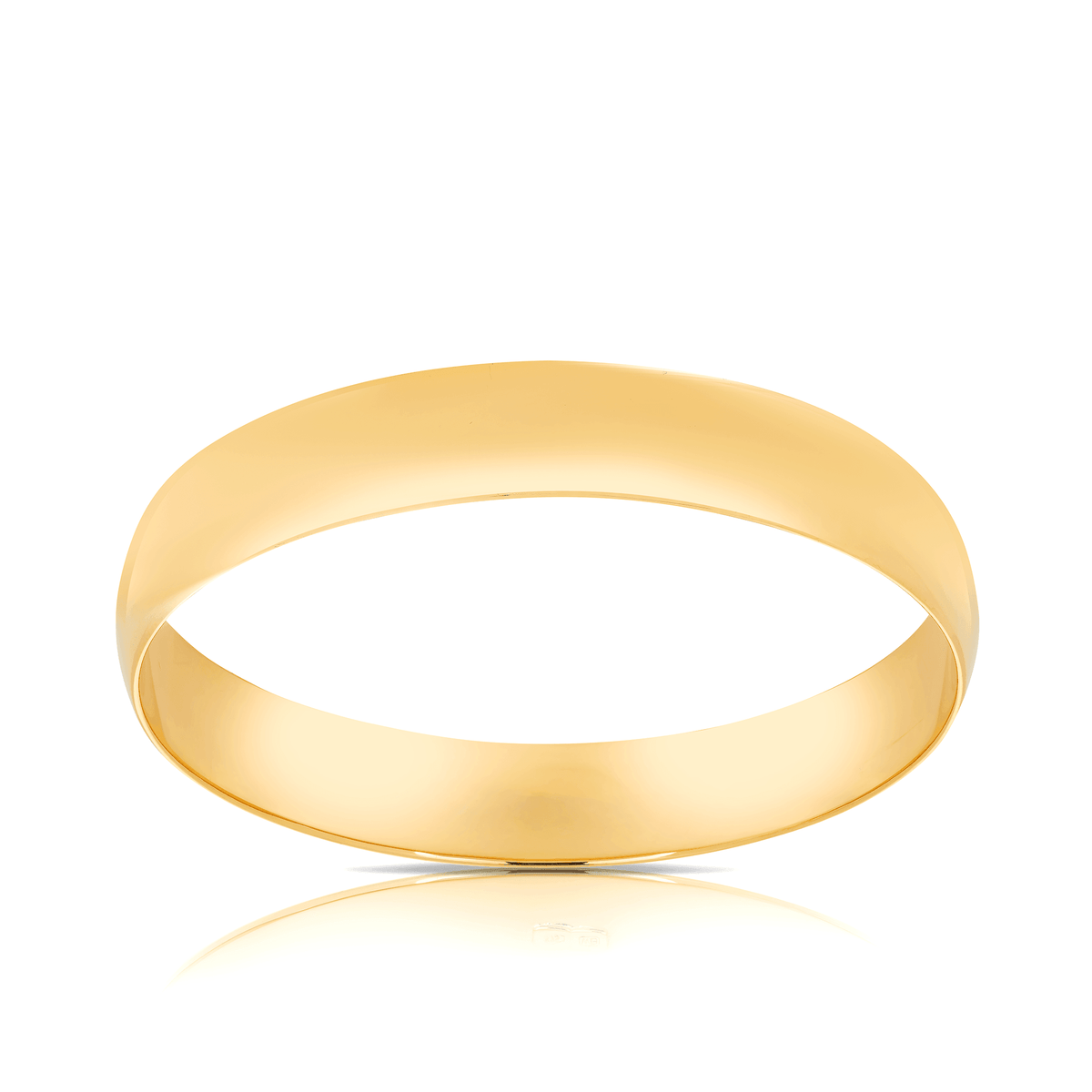 Solid Round Bangle in 9ct Yellow Gold - Wallace Bishop