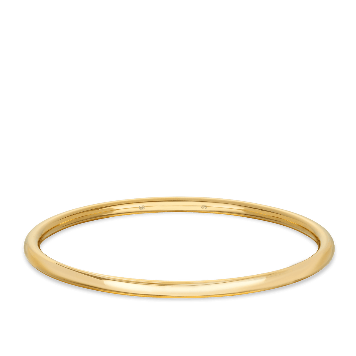 Solid Round Golf Bangle in 9ct Yellow Gold - Wallace Bishop