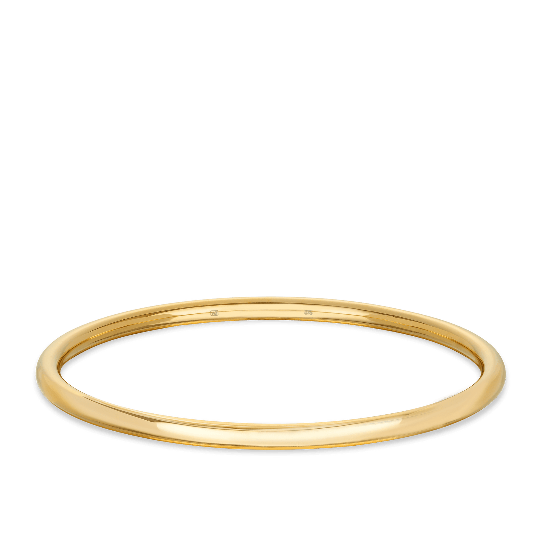 Solid Round Golf Bangle in 9ct Yellow Gold - Wallace Bishop