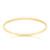 Solid Round Half-Round Bangle in 9ct Yellow Gold - Wallace Bishop