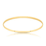 Solid Round Half-Round Bangle in 9ct Yellow Gold - Wallace Bishop