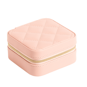 Square Zip Pink Travel Case - Wallace Bishop