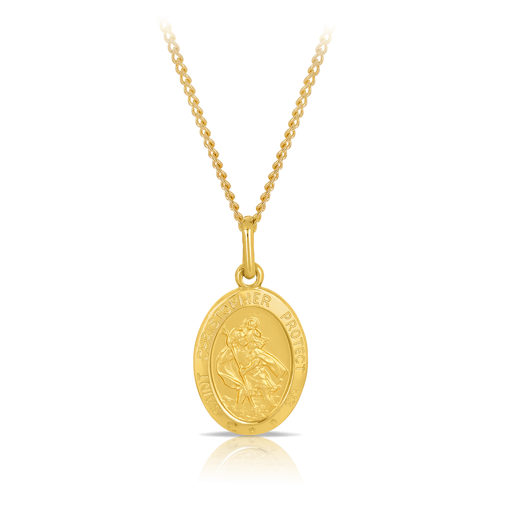 St. Christopher Pendant in 9ct Yellow Gold - Wallace Bishop