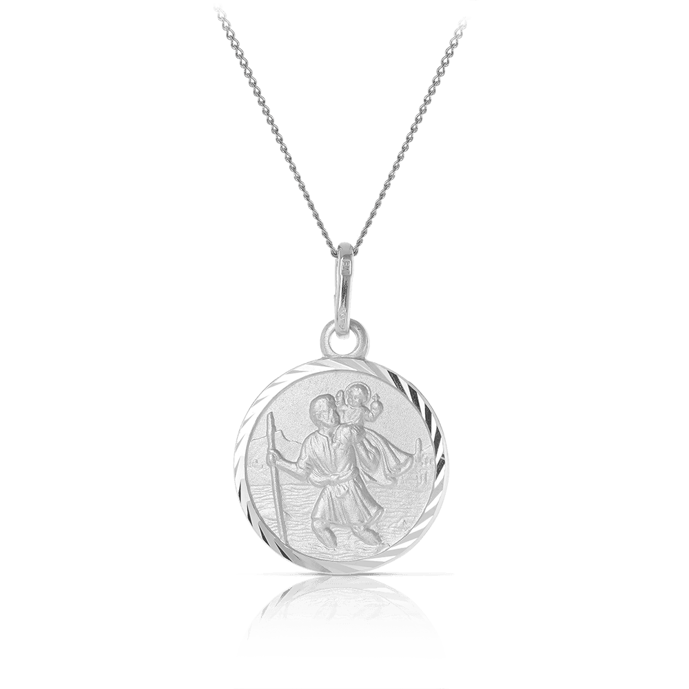 St Christopher Pendant in Sterling Silver - Wallace Bishop