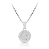 St Mary Necklace in Sterling Silver - Wallace Bishop