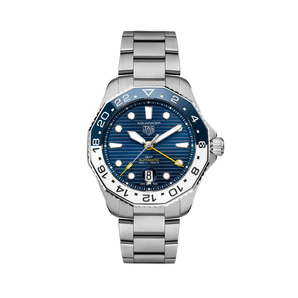 Stainless Steel Mens TAG Heuer Aquaracer Professional 300 GMT WBP2010.BA0632 - Wallace Bishop
