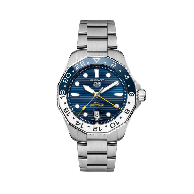 Stainless Steel Mens TAG Heuer Aquaracer Professional 300 GMT WBP2010.BA0632 - Wallace Bishop