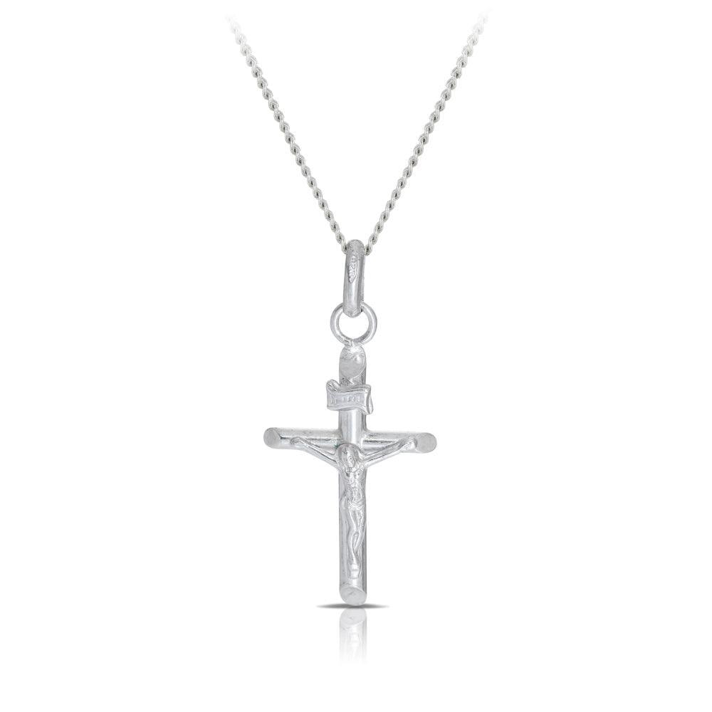 Sterling Silver Crucifix Pendant - Wallace Bishop