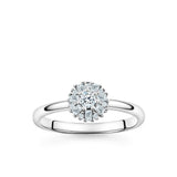 Sterling Silver Cubic Zirconia Snowflake Ring - Wallace Bishop