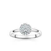 Sterling Silver Cubic Zirconia Snowflake Ring - Wallace Bishop