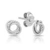 Sterling Silver Twist Stud Earrings - Wallace Bishop