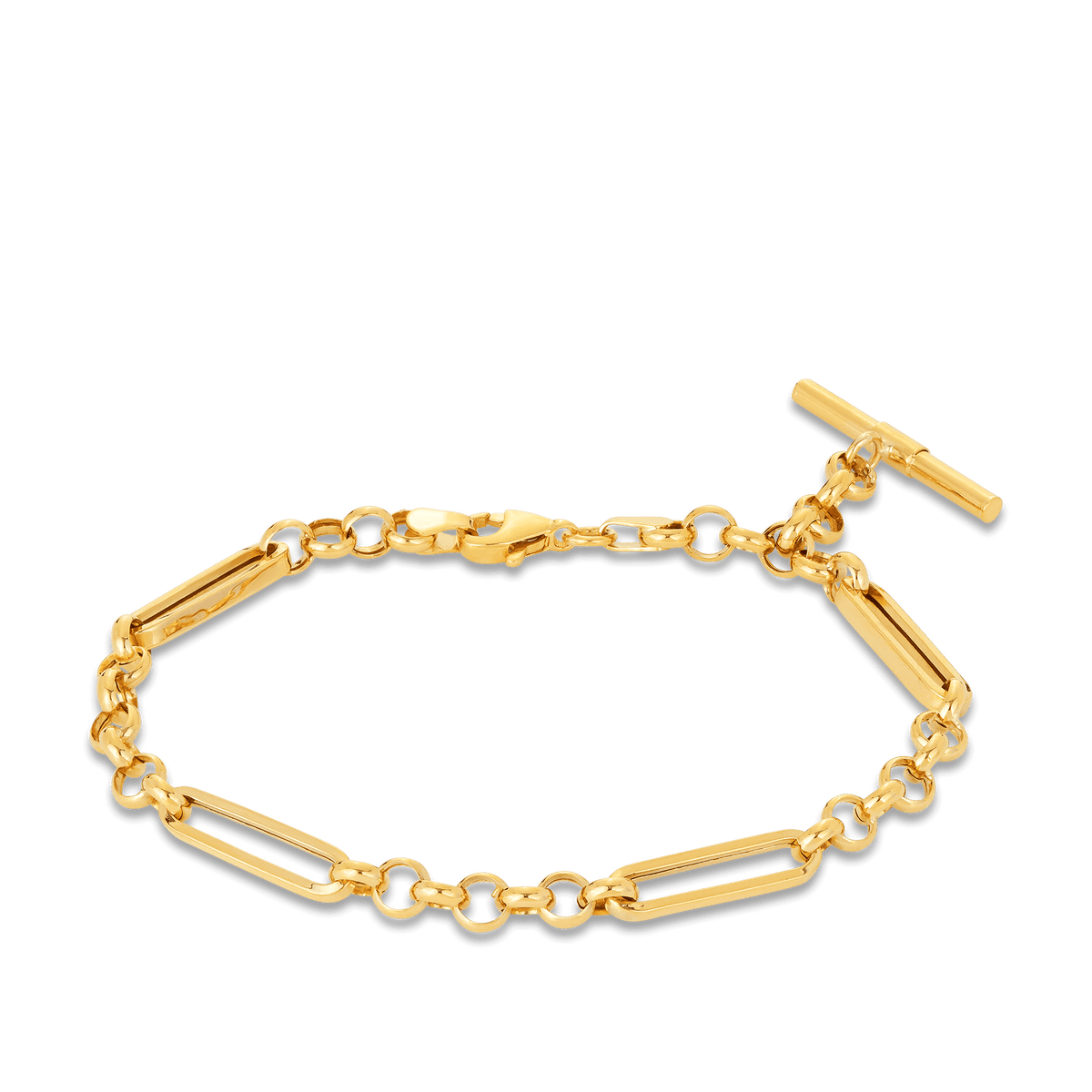 Secondhand 9ct Yellow Gold Belcher Bracelet 9 inch at Segals Jewellers