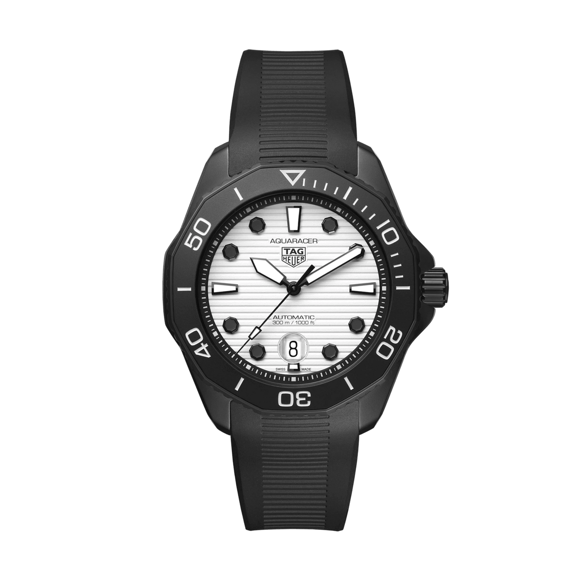 Tag heuer aquaracer automatic 2025 black dial men's watch