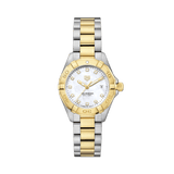 TAG Heuer Aquaracer Women's 27mm Stainless Steel & Yellow IP Quartz Watch WBD1422.BB0321 - Wallace Bishop