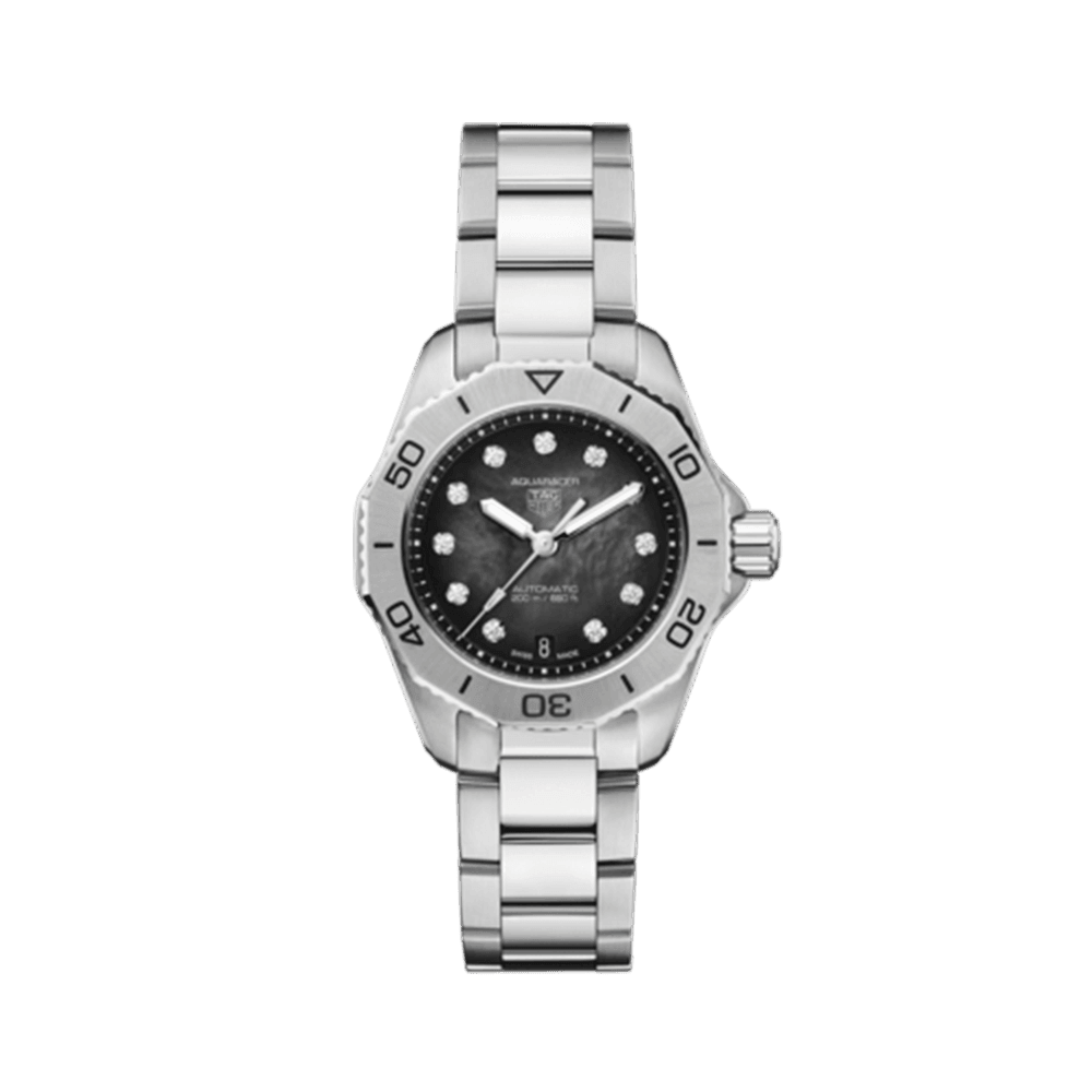 TAG Heuer Aquaracer Women's 30mm Stainless Steel Automatic Watch WBP2410.BA0622 - Wallace Bishop