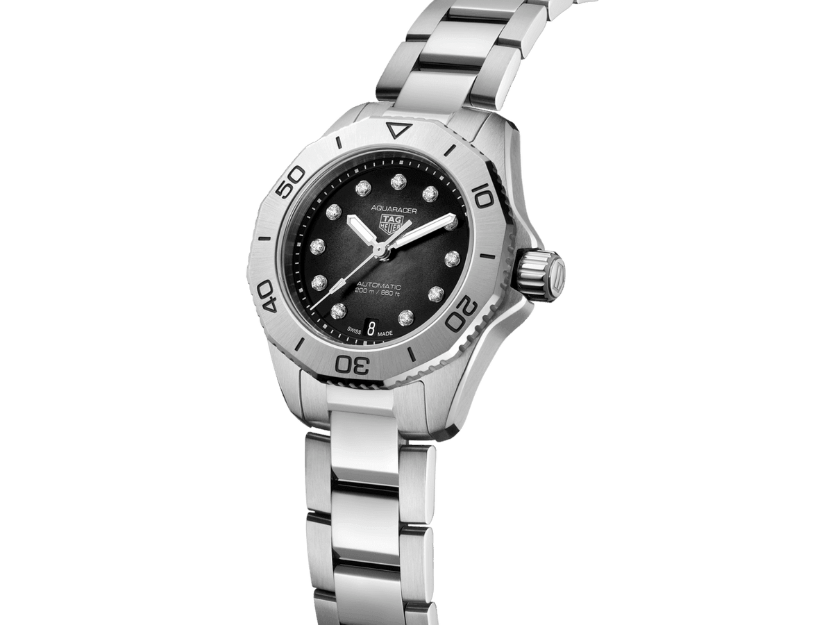 TAG Heuer Aquaracer Women's 30mm Stainless Steel Automatic Watch WBP2410.BA0622 - Wallace Bishop