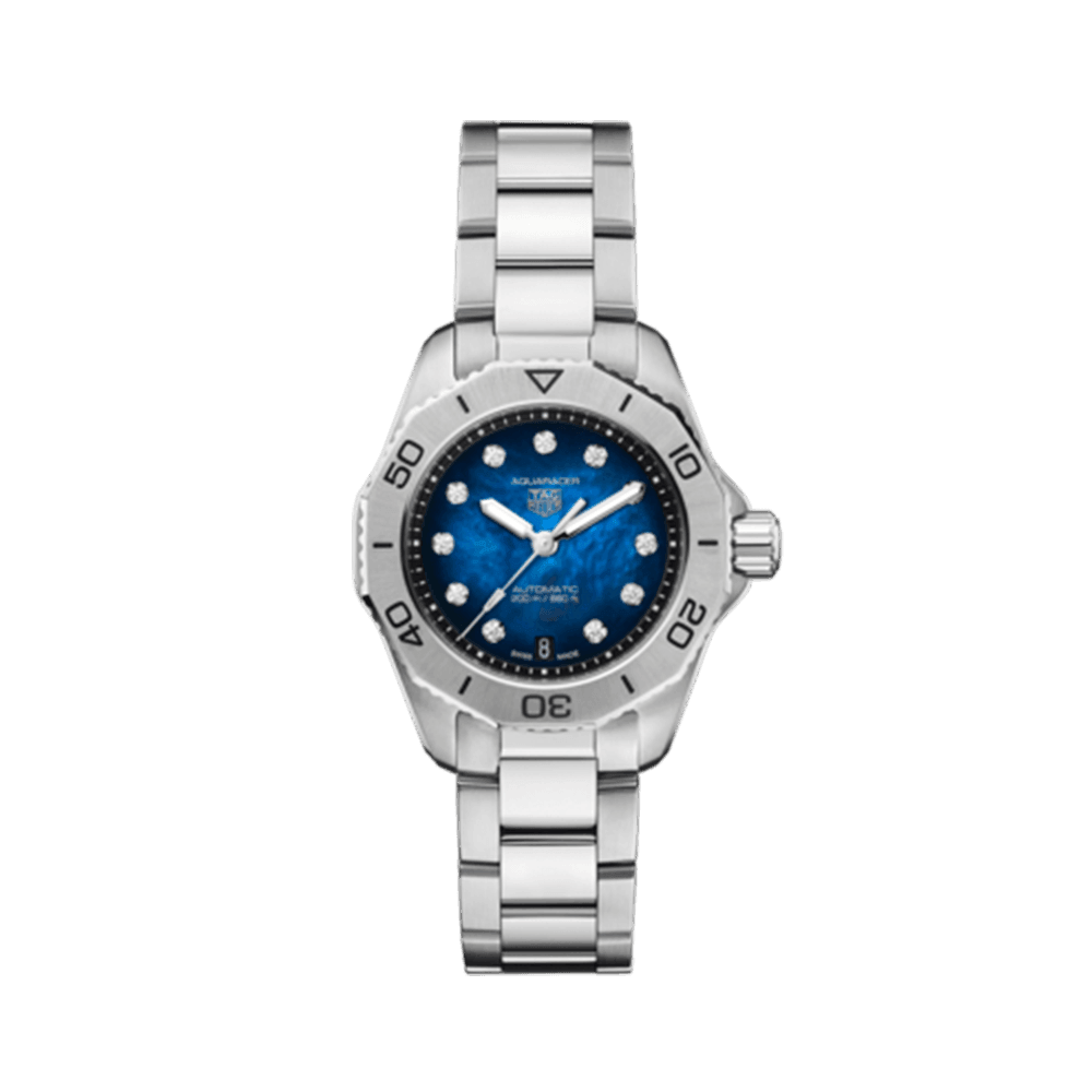 TAG Heuer Aquaracer Women's 30mm Stainless Steel Automatic Watch WBP2411.BA0622 - Wallace Bishop