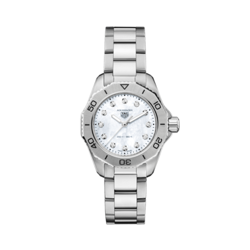 TAG Heuer Aquaracer Women's 30mm Stainless Steel Quartz Watch WBP1416.BA0622 - Wallace Bishop