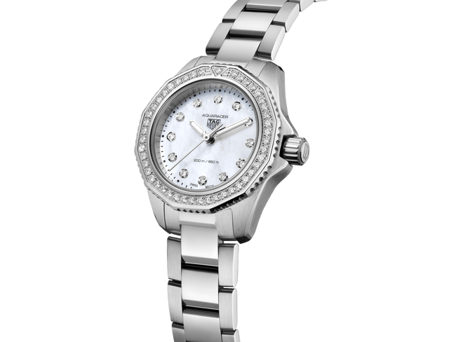 TAG Heuer Aquaracer Women's 30mm Stainless Steel Quartz Watch WBP1417.BA0622 - Wallace Bishop