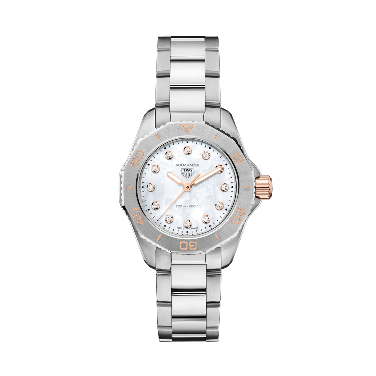 TAG Heuer Aquaracer Women's 30mm Stainless Steel Quartz Watch WBP1450.BA0622 - Wallace Bishop