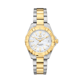 TAG Heuer Aquaracer Women s 32mm Stainless Steel Yellow IP Two Tone Quartz Watch WBD1320.BB0320