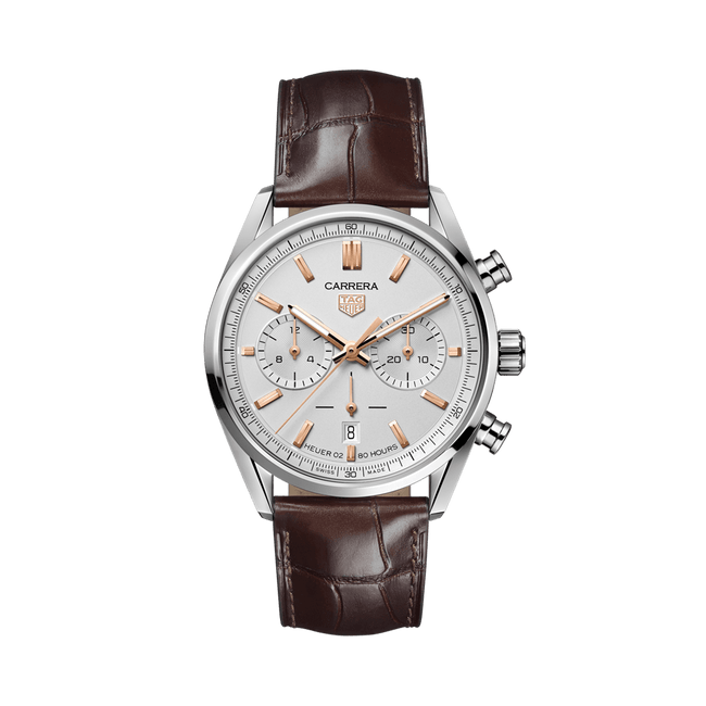 TAG Heuer Carrera Men's 42mm Stainless Steel Automatic Chronograph Watch CBN2013.FC6483 - Wallace Bishop