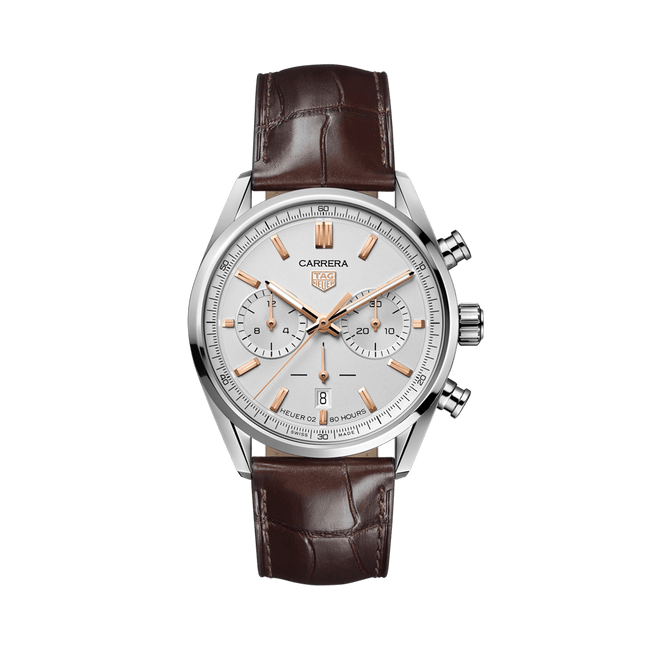 TAG Heuer Carrera Men's 42mm Stainless Steel Automatic Chronograph Watch CBN2013.FC6483 - Wallace Bishop