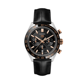 TAG Heuer Carrera Men's 44mm Stainless Steel & 18ct Rose Gold Automatic Chronograph Watch CBN2A5A.FC6481 - Wallace Bishop