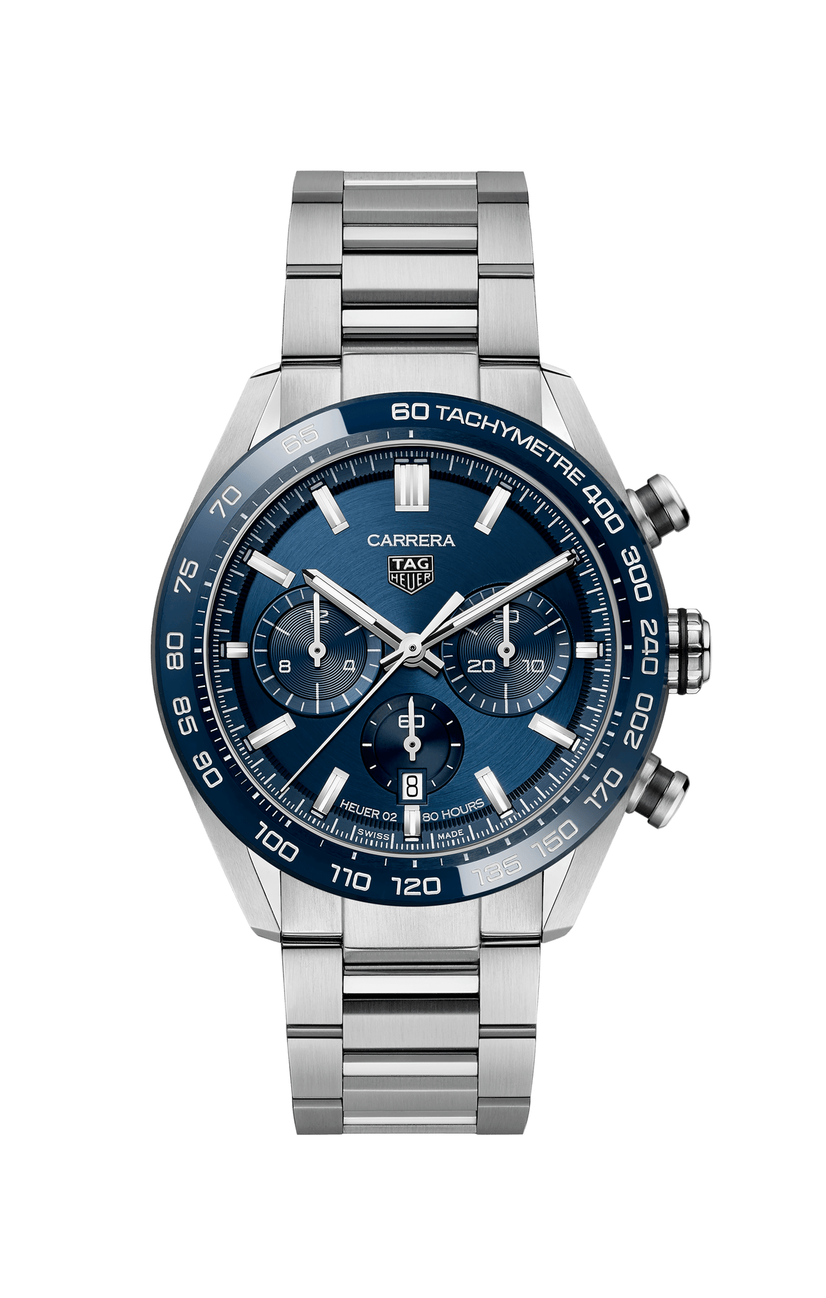 TAG Heuer Carrera Men's 44mm Stainless Steel Automatic Chronograph Watch CBN2A1A.BA0643 - Wallace Bishop