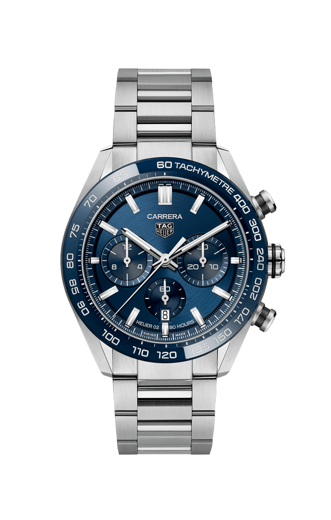 TAG Heuer Carrera Men's 44mm Stainless Steel Automatic Chronograph Watch CBN2A1A.BA0643 - Wallace Bishop