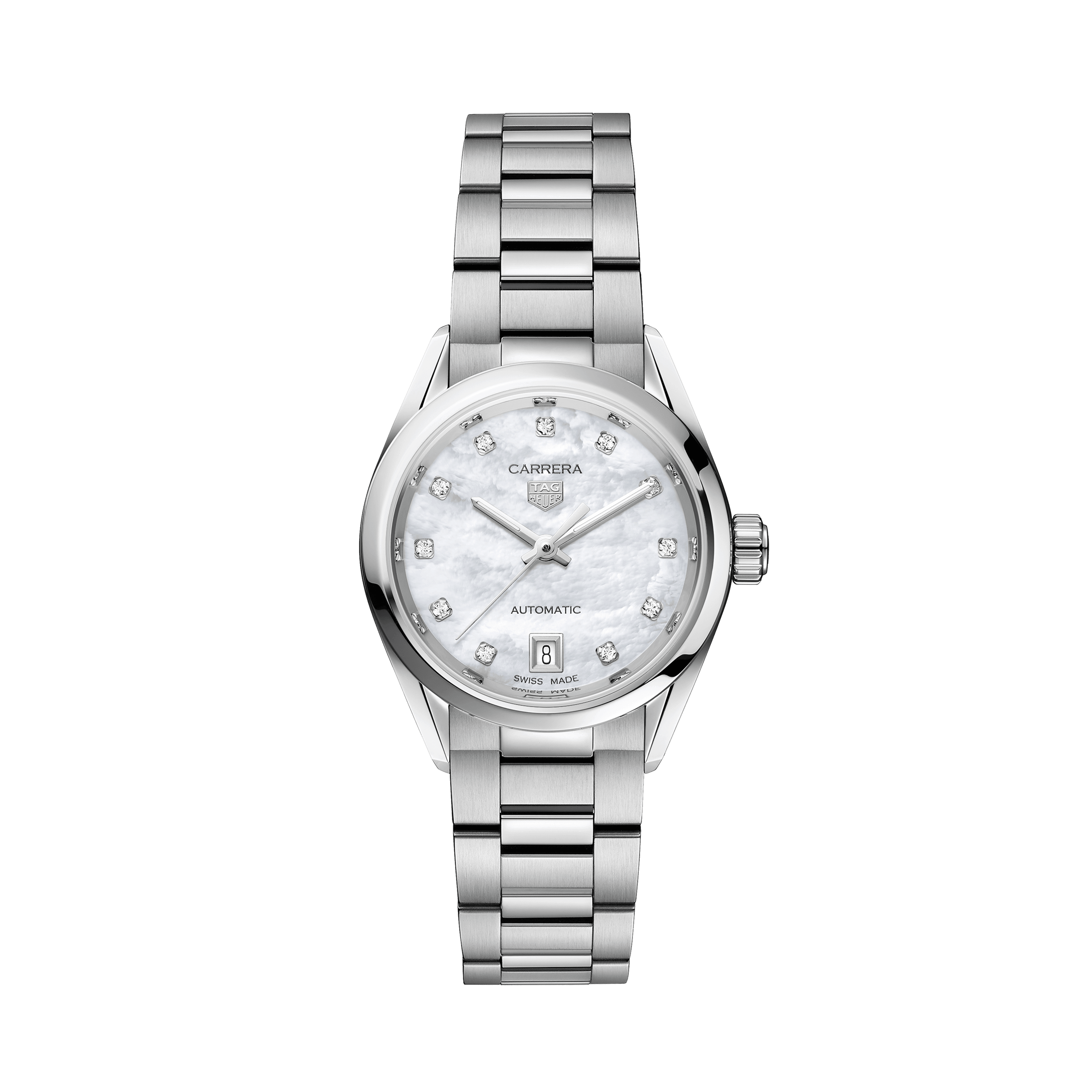 TAG Heuer Carrera Women's 29mm Stainless Steel Automatic Watch WBN2412.BA0621 - Wallace Bishop